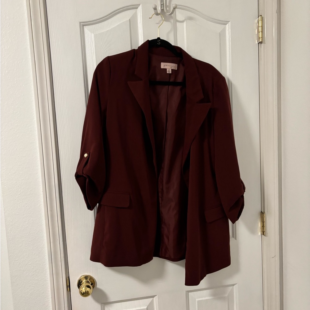 Maroon blazer